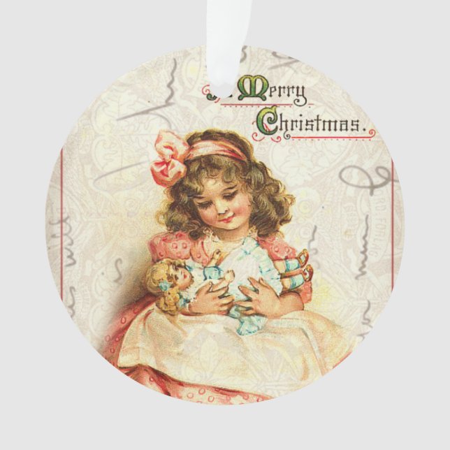 Ornamento personalizado del navidad del Victorian (Anverso)