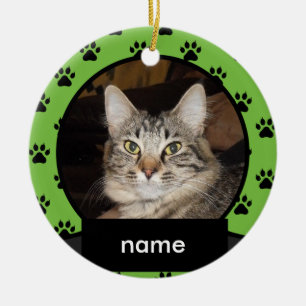 Ornamento personalizado del navidad para su gato
