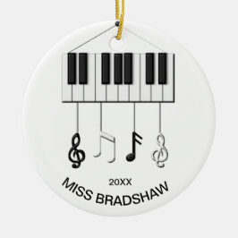 Ornamento personalizado del profesor de piano