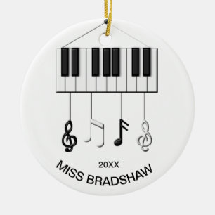 Ornamento personalizado del profesor de piano