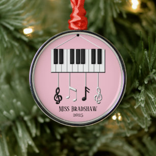 Ornamento personalizado del profesor de piano