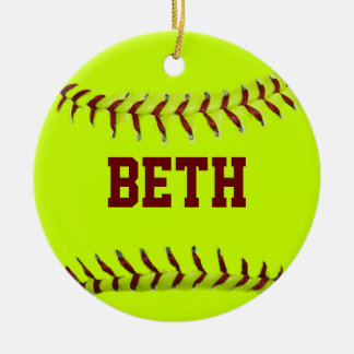 Ornamento personalizado del softball