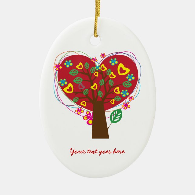 Ornamento personalizado  El día de San Valentín de (Frente)