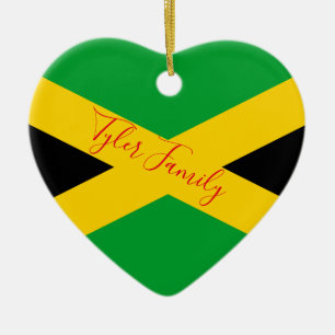 Ornamento personalizado el Flag  jamaicano del