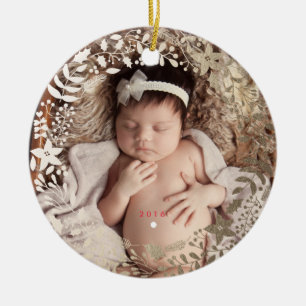 Ornamento personalizado el floral festivo del