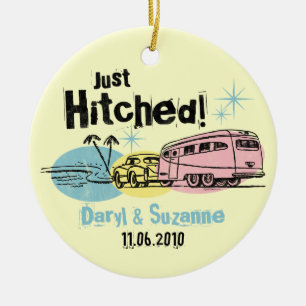 Ornamento personalizado enganchado retro del