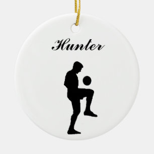 Ornamento personalizado fútbol del navidad (varó