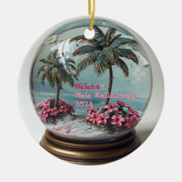Ornamento personalizado hawaiano Mele Kalikimaka