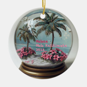 Ornamento personalizado hawaiano Mele Kalikimaka
