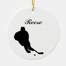 Ornamento personalizado hockey del navidad