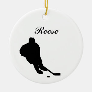 Ornamento personalizado hockey del navidad