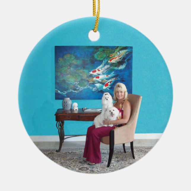 Ornamento PERSONALIZADO maltés (Frente)