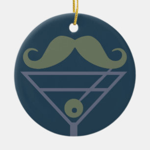 Ornamento personalizado Martini Mustache