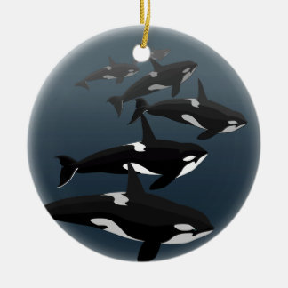 Ornamento personalizado ornamento de la ballena de