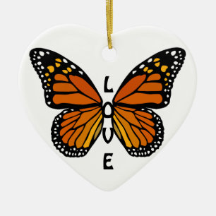 Ornamento personalizado ornamento de la mariposa