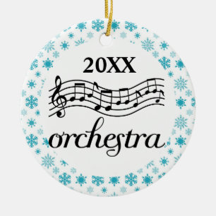Ornamento personalizado orquesta del navidad