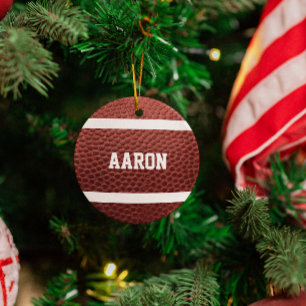 Ornamento personalizado para aficionados al fútbol