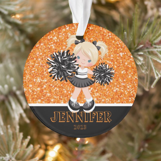 Ornamento personalizado para animadores negros y N (Árbol)