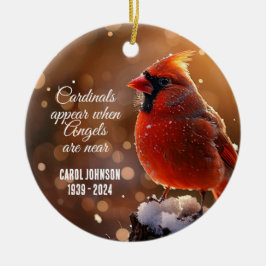Ornamento personalizado para cardenales y ángeles