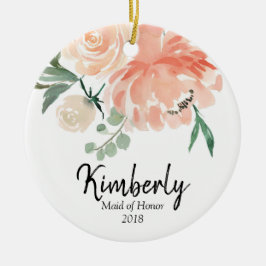 Ornamento personalizado para la criada del honor