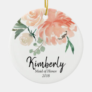 Ornamento personalizado para la criada del honor