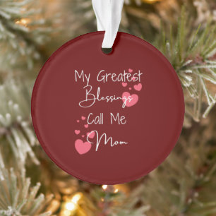 Ornamento personalizado para mamá, mi mayor bendic