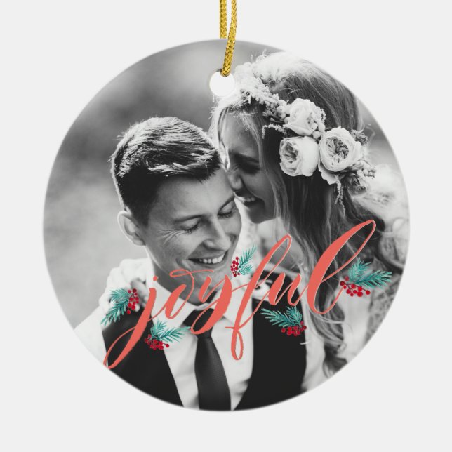 Ornamento personalizado para recién casados (Frente)