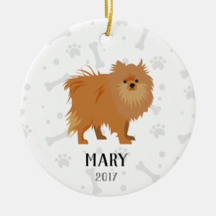 Ornamento personalizado perro del navidad de
