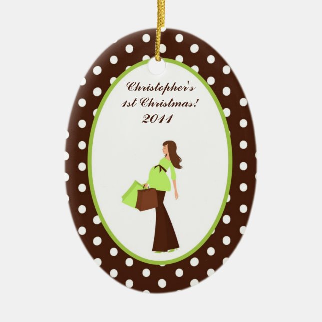 Ornamento Personalizado personalizado G Mod Mom Po (Frente)