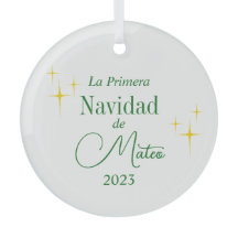 Ornamento personalizado Primera Navidad