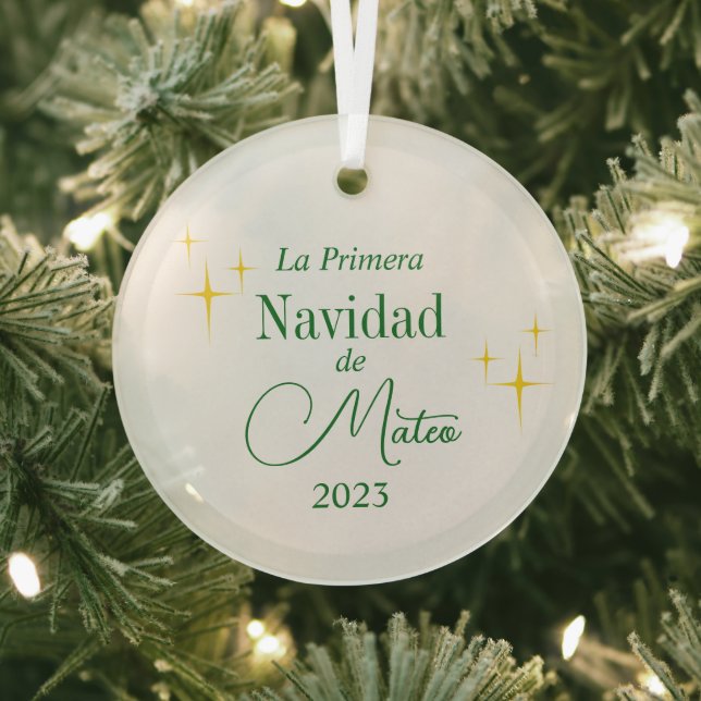 Ornamento personalizado Primera Navidad (in situ)