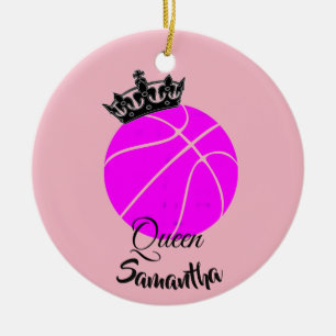 Ornamento personalizado reina del baloncesto