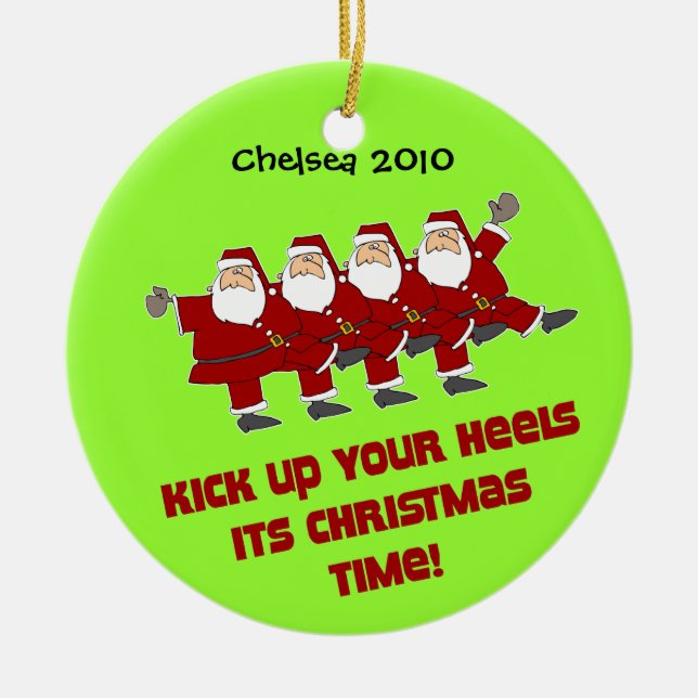 Ornamento personalizado retrocesos de DanceChick (Frente)