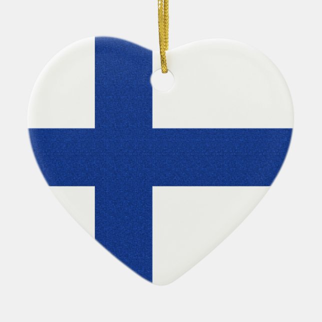 Ornamento personalizado SUOMI FINLAND (Frente)