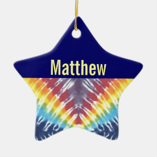Ornamento personalizado teñido anudado