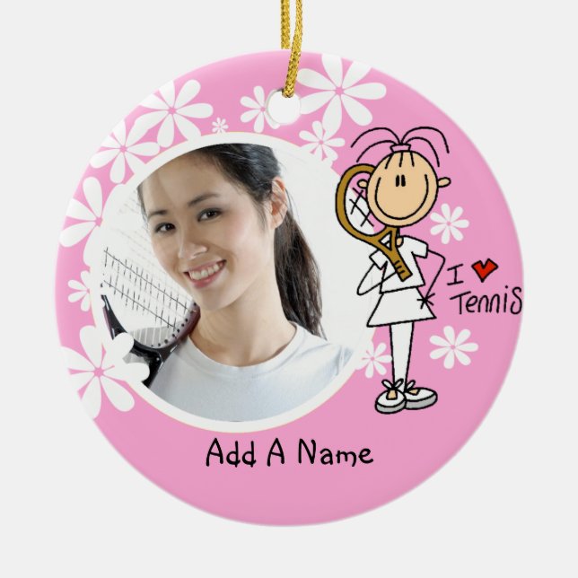 Ornamento personalizado tenis del amor de la (Frente)