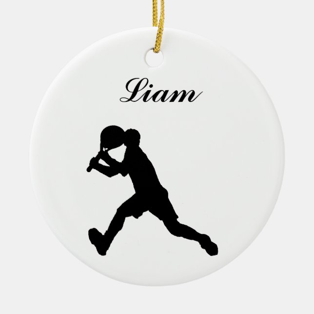 Ornamento personalizado tenis del navidad (varón) (Frente)