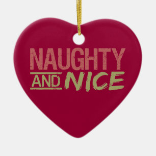 Ornamento personalizado travieso y agradable