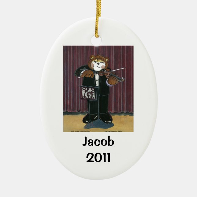 Ornamento personalizado violinista (Frente)