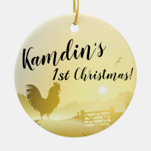 Ornamento personalizado XMAS Sunny Morning Farm Co