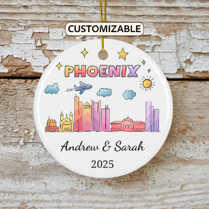 Ornamento Phoenix de Skyline personalizado, Arizon