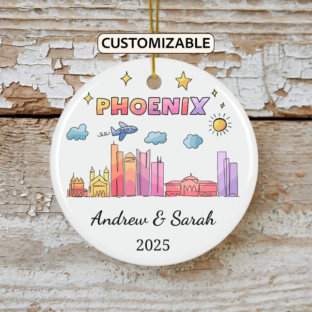 Ornamento Phoenix de Skyline personalizado, Arizon (Subido por el creador)