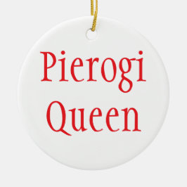 Ornamento "Pierogi Queen - Feliz Navidad 2024"