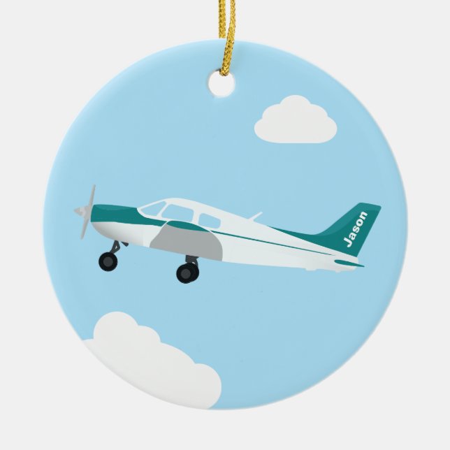 Ornamento piloto personalizado (Frente)