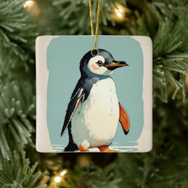 Ornamento pingüino adorable