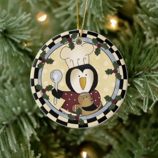 Ornamento pingüino cute