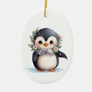 Ornamento pingüino para bebés - Vacaciones en invi
