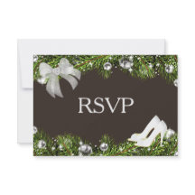 Ornamento plateado y boda de Navidades RSVP