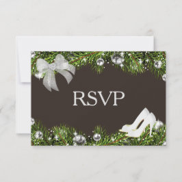 Ornamento plateado y boda de Navidades RSVP