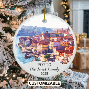 Ornamento Porto personalizado, regalo de Portugal